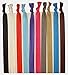 10 Elastic HEADBANDS (Available in LOTS of COLORS) No crease Knotted Ouchless HEADBAND or Stretchy hair ties by Kenz Laurenz