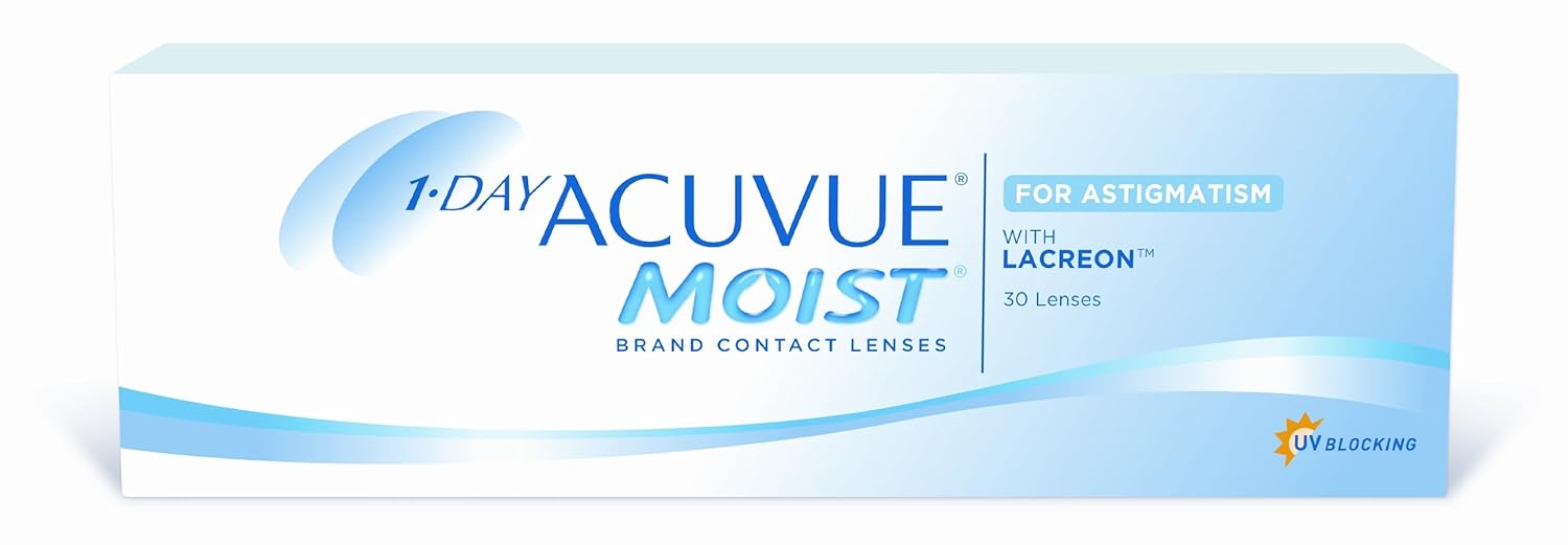 Amazon.com: 1-Day Acuvue Moist for Astigmatism 30 Pack Contact ...