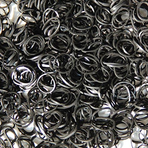 Black Color LOOM RUBBER BANDS BRACELET Making