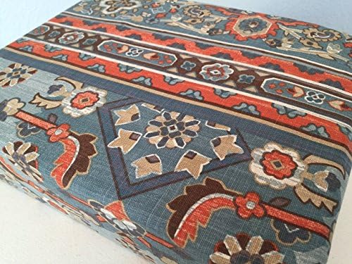 Noble Excellence Shiraz 3 Piece Full/queen Duvet Cover Set - Teal Blue Terracotta Ivory