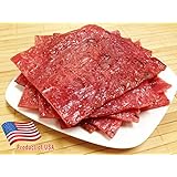 Made to Order Fire-Grilled Oriental Pork Jerky Snack (aka Singapore Bak Kwa), Original Flavor, 1 pound size - "2013 Handmade Gift" by Los Angeles Times