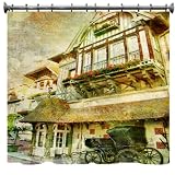 French Architecture Shower Curtain - 69