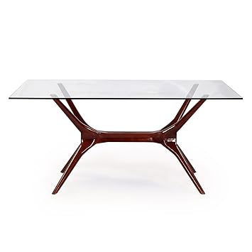 Mid Century Modern Glass Dining Table