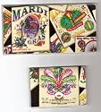 Checkbook Cover Debit Set Made with Mardi Gras Bourban Street Fabric