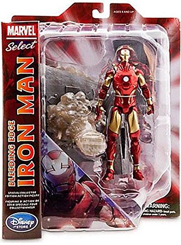 Marvel select action figure bleeding edge iron man