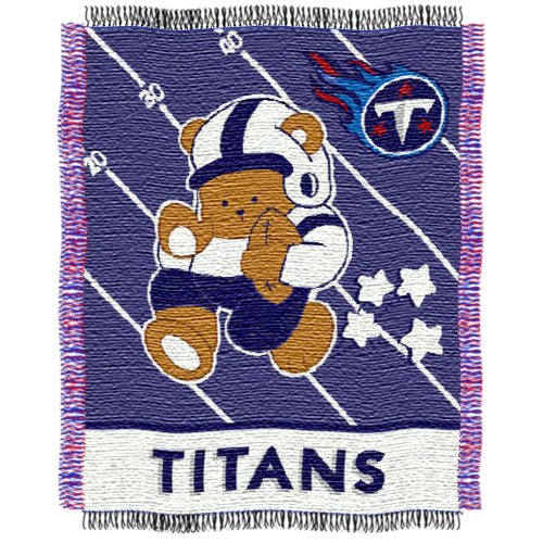 NFL Tennessee Titans 36-Inch-by-46-Inch Woven Jacquard Baby Throw