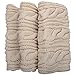 HITOP Womens Thick Ribbed Knit Winter Infinity Twist Cable Circle Loop Scarf (Beige)