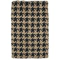 Houndstooth Handspun Jute Rug Collection - Black