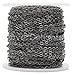 CleverDelights Cable Chain Spool - 30 Feet - Gunmetal (Dark Silver) Color - 2x3mm Link - 10 Meters