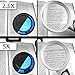 Deluxe Magnifying Glass with Light - exceeding 10x (16x), 5x & 2.5x with FREE Pocket Magnifying Glass and 3 x Fresnel Lens for Wallet