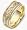 9mm Wide Woven Style Tri-Color 18 Karat Gold Wedding Band - 6.25