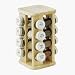 Lipper International 316 16-Bottle Filled Spice Rack, Beachwood