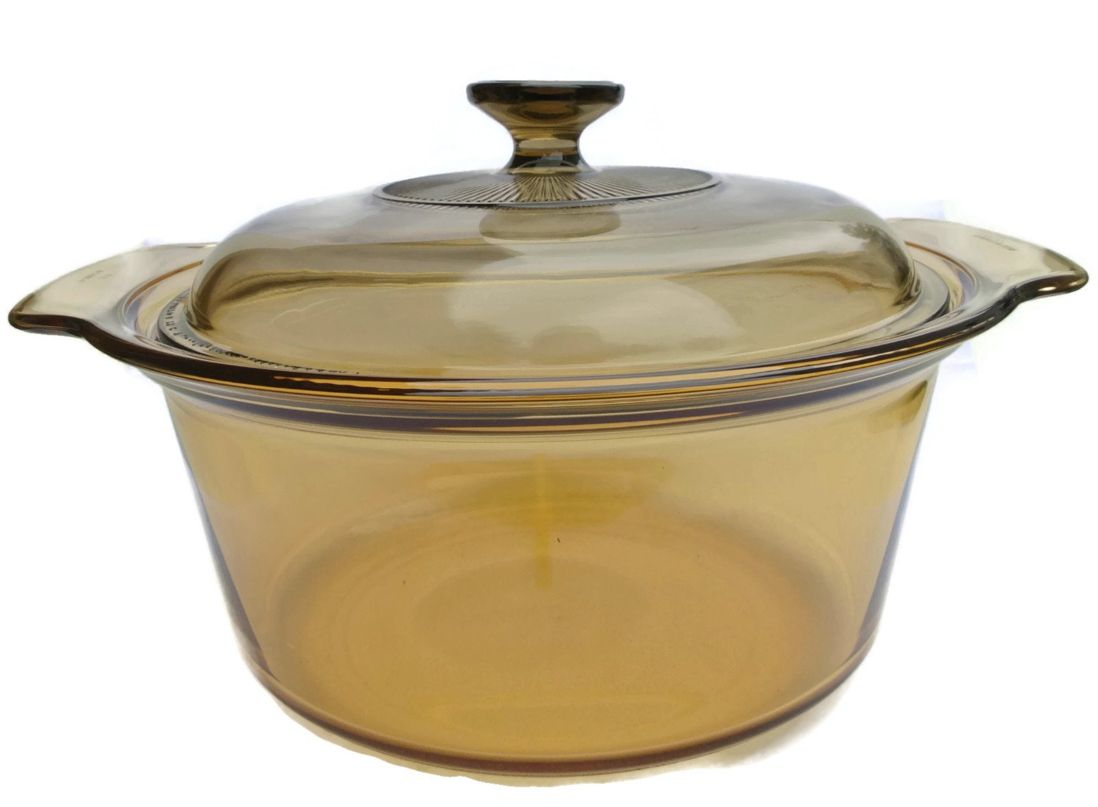 Visions 3.5L Covered Dutch Oven Amber Glass Pot & Lid eBay