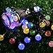 Outdoor Solar Lights Strings, LTROP 20ft 30 LED Waterproof Fairy Bubble, Crystal Ball Lights Decorative Globe String Lights for Indoor, Garden, Home, Patio, Lawn, Party and Holiday (Multi Color)