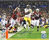 James Harrison Autographed 8x10 Photo (SB XLIII Run) w/ JSA COA