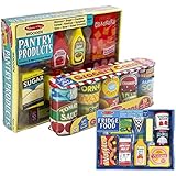Maven Gifts: Melissa & Doug Fridge Food Set with Grocery Cans and Pantry Products