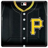 Amscan Pittsburgh Pirates Baseball - Square Banquet Dinner Plates (18 count) 799360