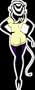 Minx by Alan Forbes - Sexy Retro Pin Up Girl with Tall Boots & Whip - Sticker / Decal