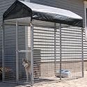 ShelterLogic Dog Kennel, Green Cover with 94- Inch Peak Height, Wall Dimensions 4 x 8 x 6- Feet
