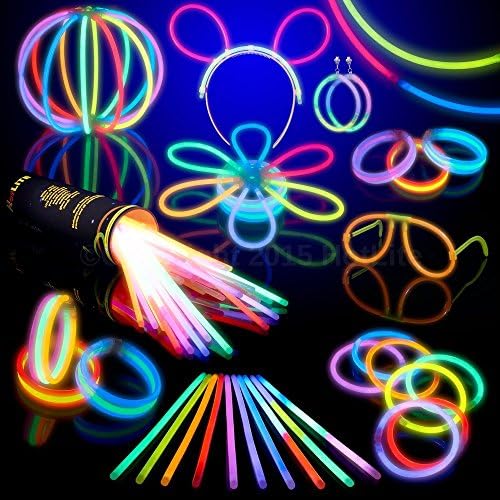 7 Solid Colors &amp; 3 Tri-Col Ultra Bright Glow Sticks