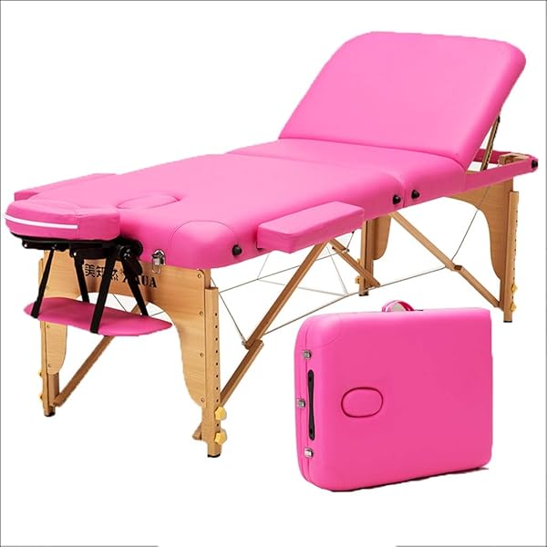 Portable Massage Bed Table 3 Section Foldable Beauty Couch For