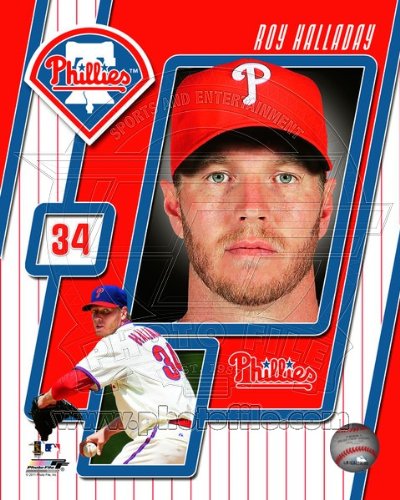 Roy Halladay - Philadelphia Phillies - MLB 8x10 Photo (2011 studio)