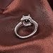 Woman Lady Retro Style Square Black Zircon Full Crystal Ring Jewelry Size 9