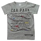 《H28年夏物》JEANS-b(ジーンズベー) 製品洗い加工済み スラブ天竺car park半袖Tシャツ 80cm/MG NO.B-360132