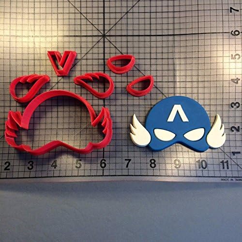 Baby shower Super Hero Mask Model 1 Cookie Cutter Set 2 Inches