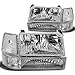 Ford F-150 Bronco Replacement Headlight Lamp Assembly (Chrome Housing) - 5 Gen