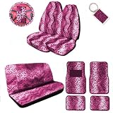 A Set of 2 Universal Fit Animal Print High Back Front with Universal Bench Seat... by MULTI_B