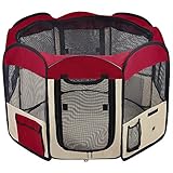 56" Large 2-Door Waterproof 600D Oxford Cloth Pet Playpen Dog Puppy Tent Exercise Kennel