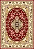 Safavieh Lyndhurst Collection LNH329C Red and Ivory Area Rug, 5-Feet 3-Inch by 7-Feet 6-Inch