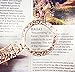 Elegant Rose Gold 5 Times Power Foldable Pendant Magnifying Glass Necklace Magnifier with 30