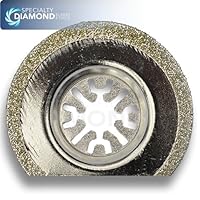 DB1O: Versa-Tool DB1O Electroplated Diamond Semi-Round Cutting and Grinding Blade For Dremel Multi-Max