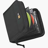 CD/DVD Wallet Holds 32 CDs, Nylon, Black