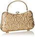 MG Collection Marya Metallic Woven Minaudiere Evening Bag