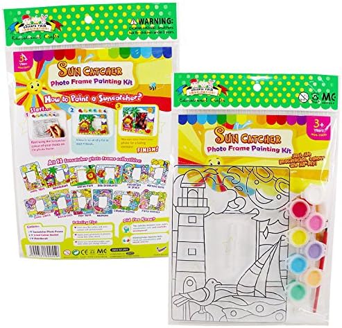 YellowBee Suncatcher Photo Frame Painting Kit (Sc-Pf1 ) - Scpf-05 Spaceship/Astronaut