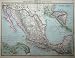 MAP c1880 MEXICO AMERICA PANAMA BRITISH HONDURAS COSTA