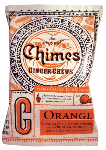 Chimes Orange Ginger Chews 5-Ounce Bags Pack of 10B004O2HS8M : image