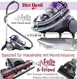 Dirt Devil Fello & Friend Infinity VS8 Turbo Staubsauger Bundle für Hundebesitzer