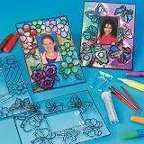 Flower and Butterfly Sun Catcher Photo Frames Craft Kit (Makes 12)
