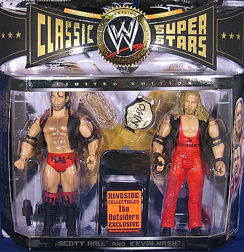 OUTSIDERS - KEVIN NASH & SCOTT HALL CLASSIC SUPERSTARS EXCLUSIVE 2-PACK WWE TOY WRESTLING ACTION FIGURES