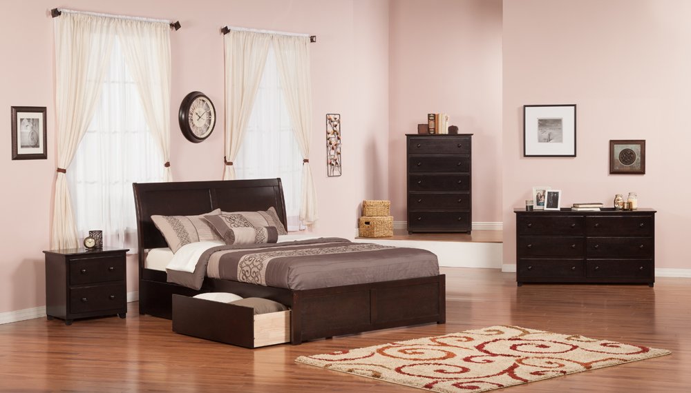 Amazon.com: Portland Full Flat Panel Foot Board w/ 2 Urban Bed ...