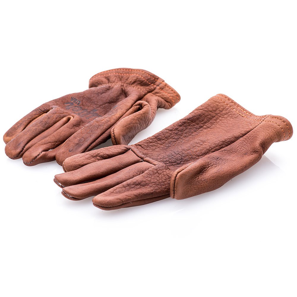 Grifter "Scoundrel" Gloves Motorcycle Riding Gloves Made in USA Bison