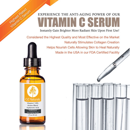 OZ Naturals THE BEST Vitamin C Serum For Your Face