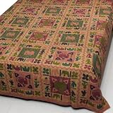 Cotton Bed Spread Wood Block Print Bedcover ~ ShalinCraft