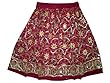 Maroon Mini Skirt Sequin Allover Beaded Boho Short Length Skirts Maroon Mini Skirt Sequin Allover Beaded Boho Short Length Skirts