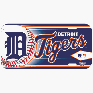 Detroit Tigers License Plate