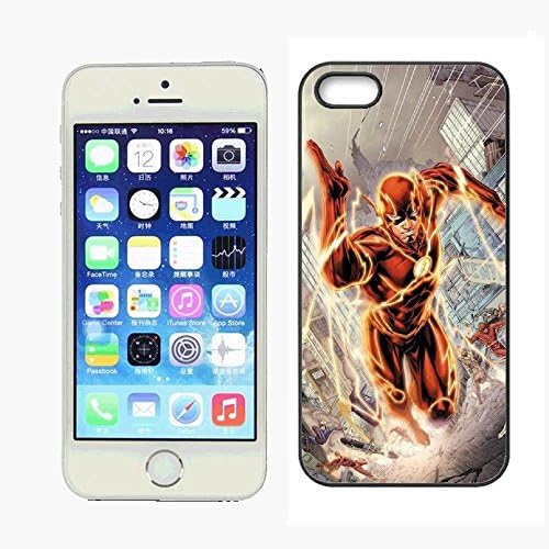 iPhone 5 Case,iPhone 5s Case, CHPT The Flash Series Case for iPhone 5, DC Comics The Flash Customized iPhone 5 Case.(F).